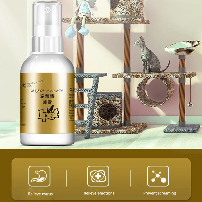 Cat Pheromone Spray To Stop Heat Cycle & Meowing - Non-Drug canrusupet