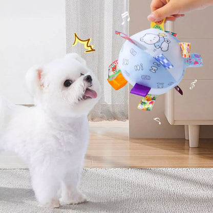 Squeaky Dog Toys - Durable Plush Chew Ball For Large Dogs canrusupet