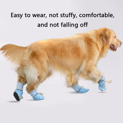 Dog Boots For Large Dogs: Breathable All-Season 4-Pack canrusupet