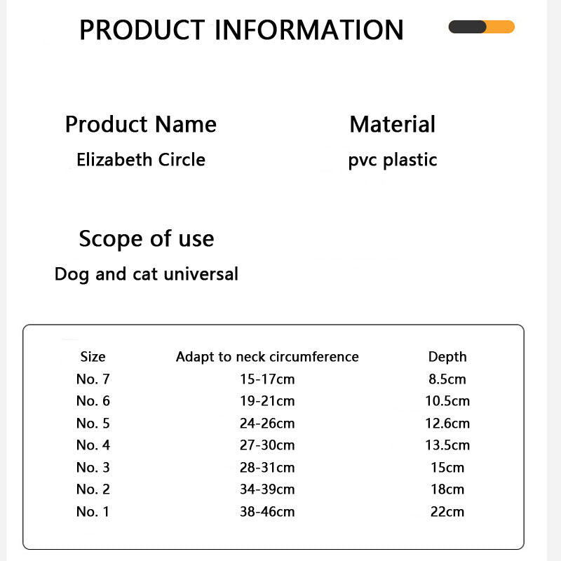 Anti Bite Cones Shield Neck Brace For Cats Dogs canrusupet