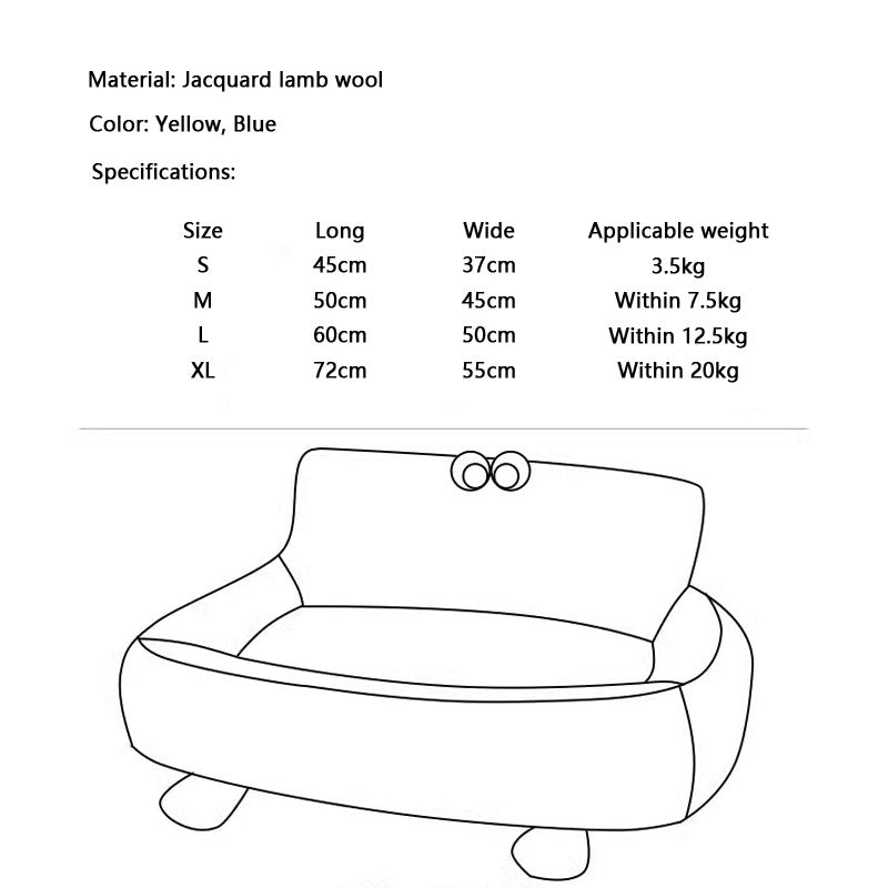 Removable Sofa Style Dog Kennel For Small Dogs Cats canrusupet