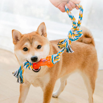 Durable Rope Dog Chew Toys For Small/Medium Dogs Training canrusupet