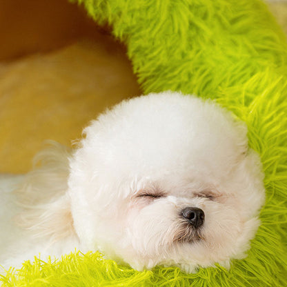 Long Haired Monster Style Dog Kennel For Small Dogs Cats canrusupet