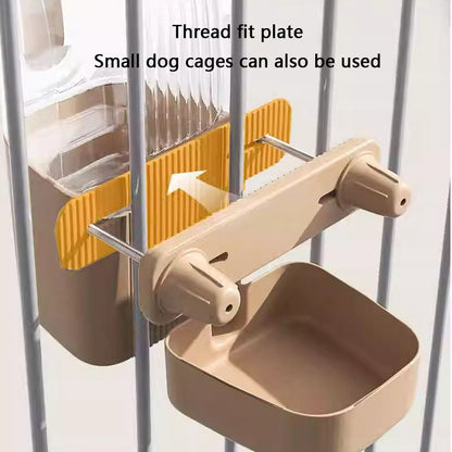 Adjustable Dog/Cat Water Fountain Bowl - Hanging Feeder canrusupet