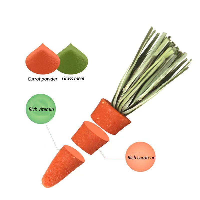 Hamster Carrot Teething Stick - canrusupet