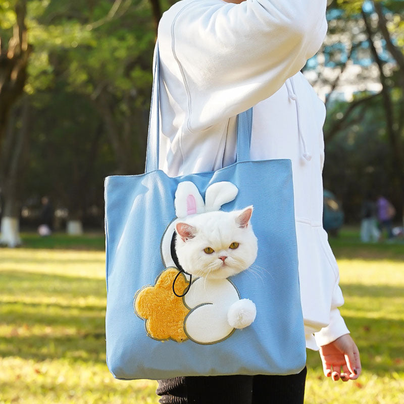 Crossbody With Pet Head Exposed Pet Carrier Bag For Dogs Cats canrusupet