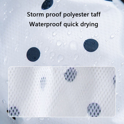 Dog Raincoat Waterproof, Polka Dot Bear Pet Cape Coat canrusupet