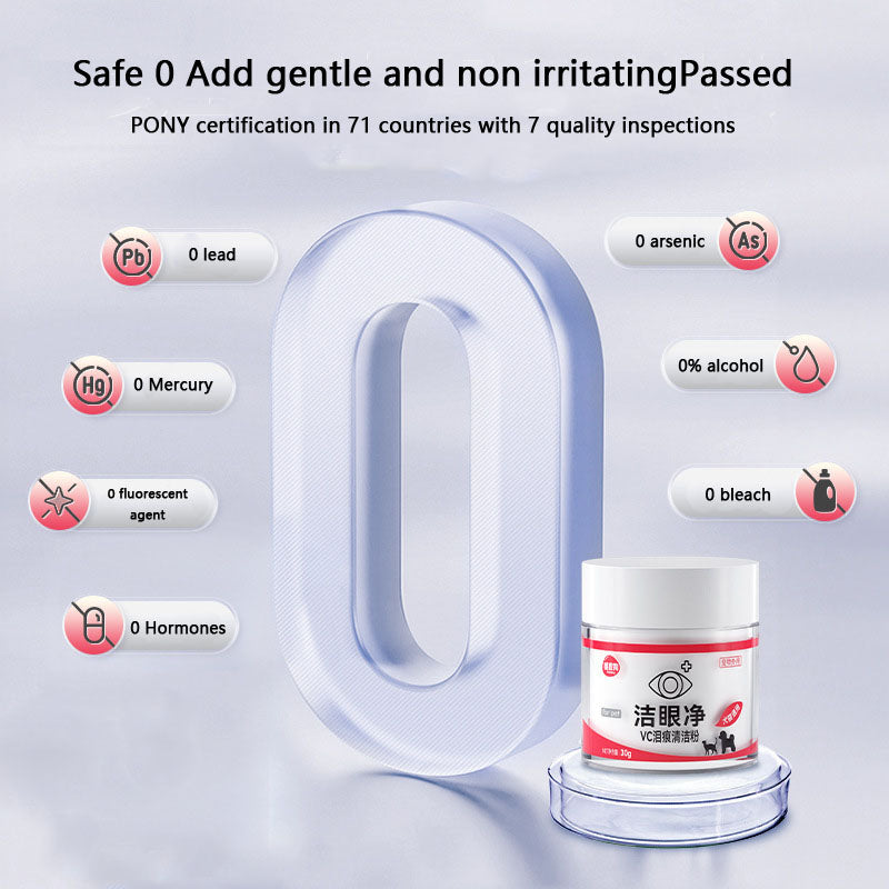 Cleaning Powder For External Use Tear Stains To Pet canrusupet