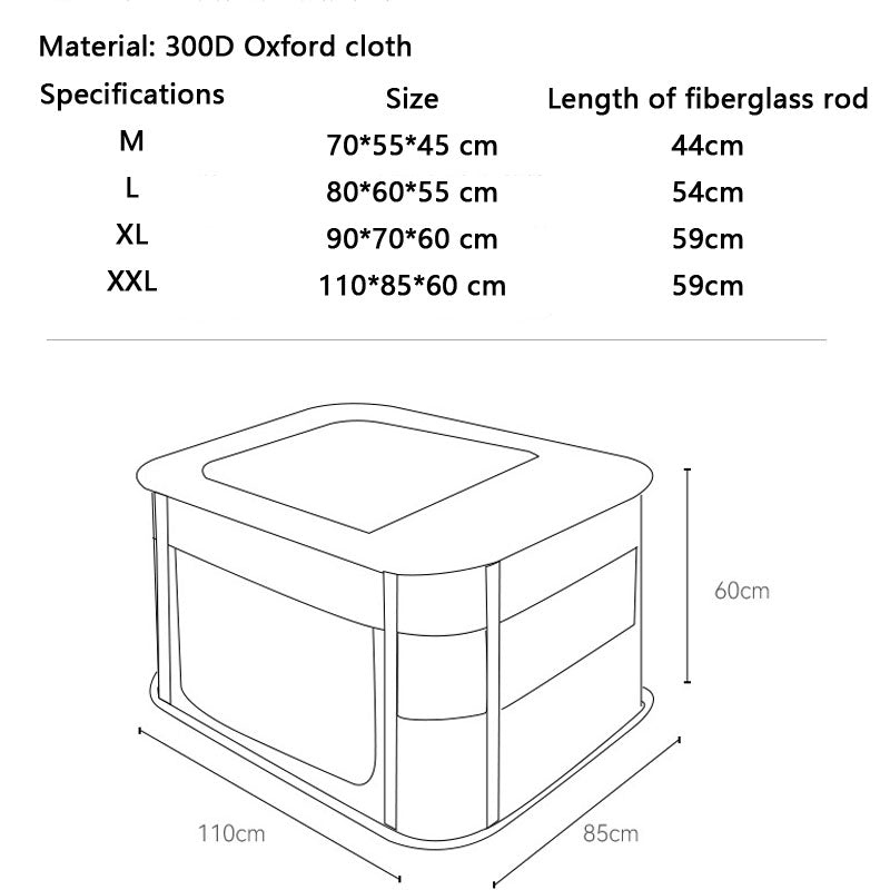 Foldable Style Rectangle Cat Delivery Room Cat House canrusupet