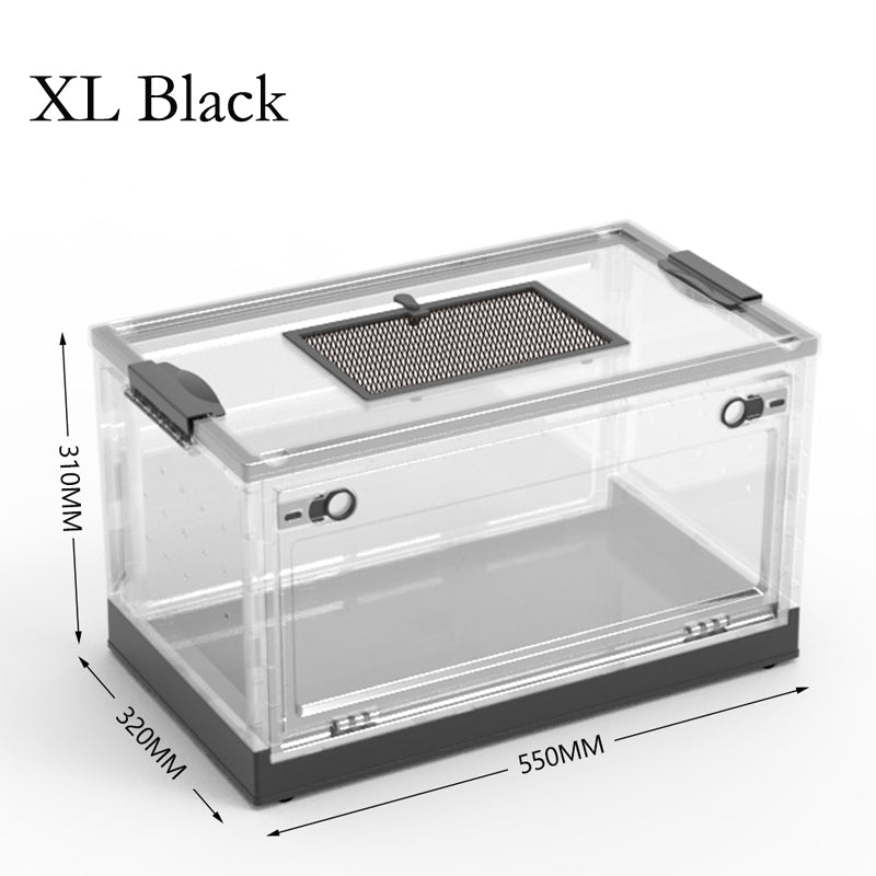 Foldable Breeding Box Cage For Chinchillas, Hamsters, Reptile Pets, Hedgehogs - canrusupet