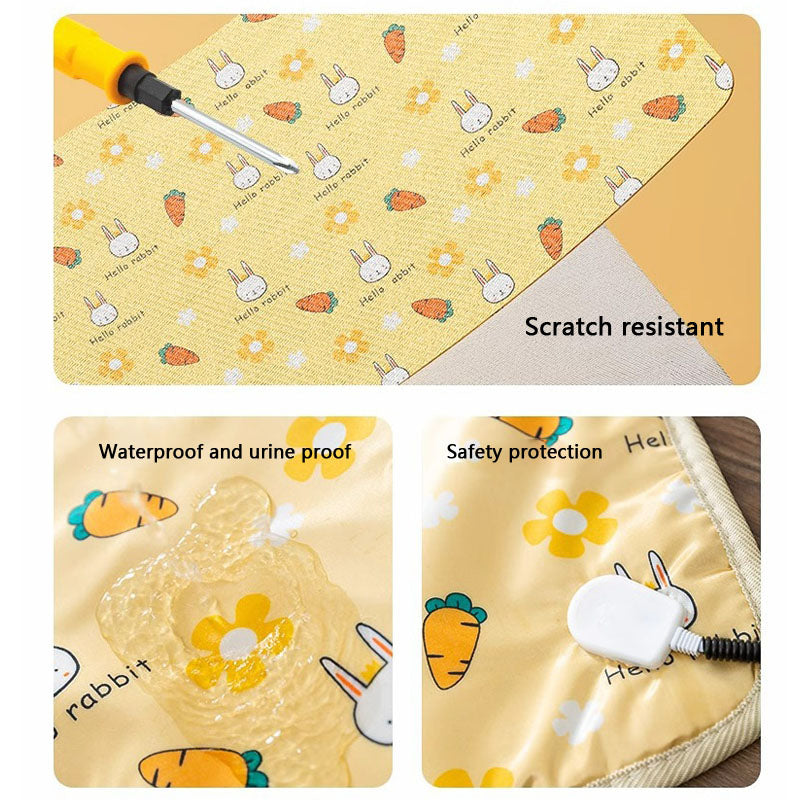 Dog Kennel Heated Pad Waterproof Heating Mat For Dogs & Cats canrusupet