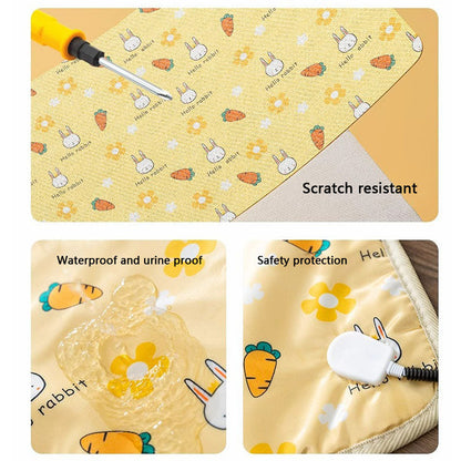 Dog Kennel Heated Pad Waterproof Heating Mat For Dogs & Cats canrusupet