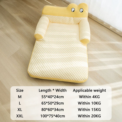 Big Eye Pattern Cool Feeling Sofa Style Dog Kennel For Pet canrusupet