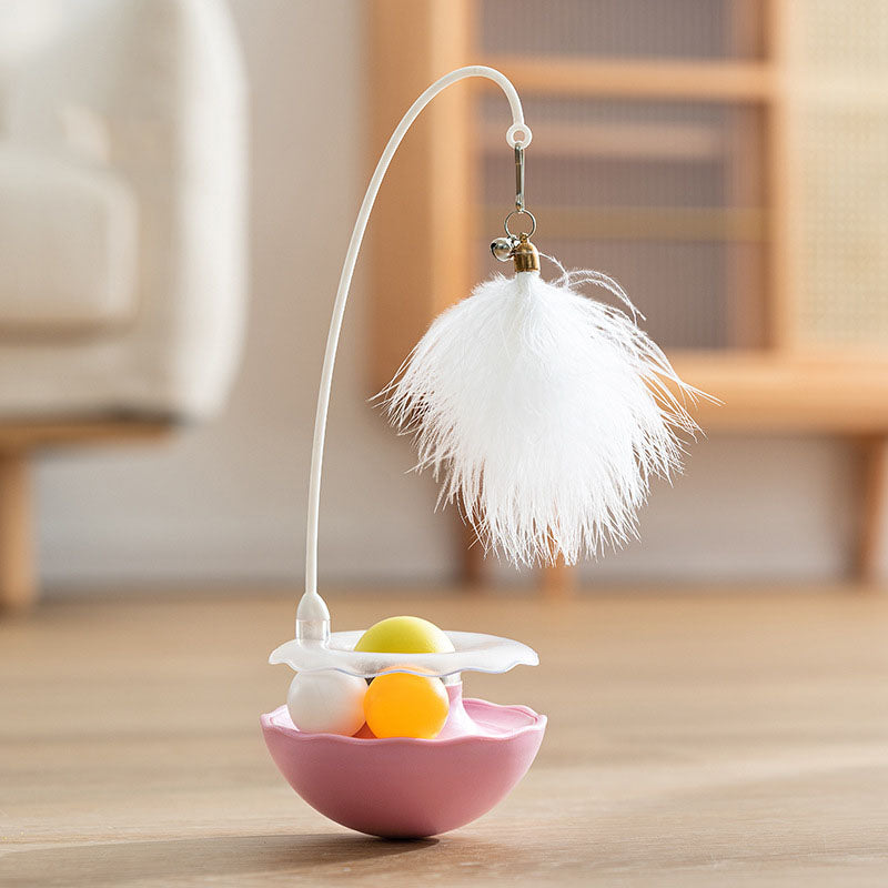 Interactive Catnip Toys With Feather, Bell & Mint Ball canrusupet