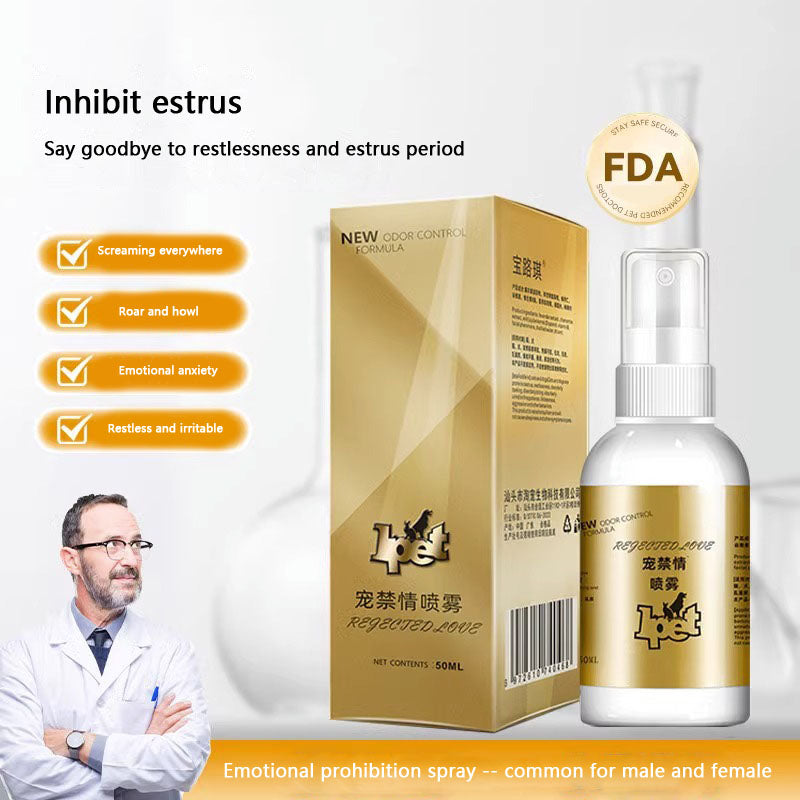 Cat Pheromone Spray To Stop Heat Cycle & Meowing - Non-Drug canrusupet