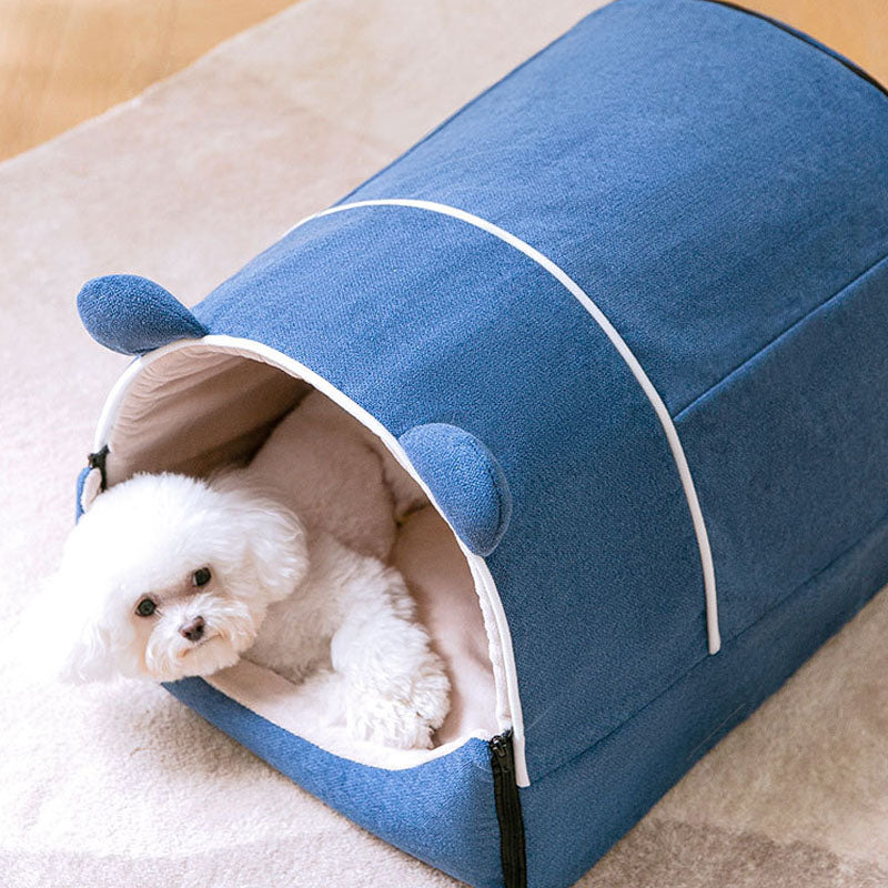 House Design Enclosed Removable And Washable Dog Kennel canrusupet