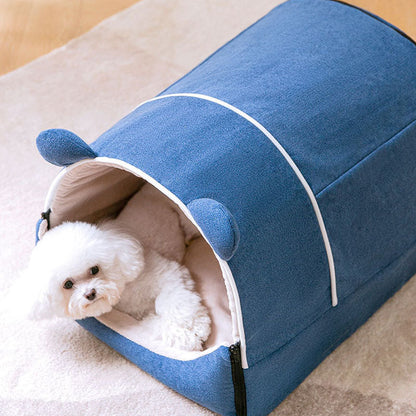 House Design Enclosed Removable And Washable Dog Kennel canrusupet