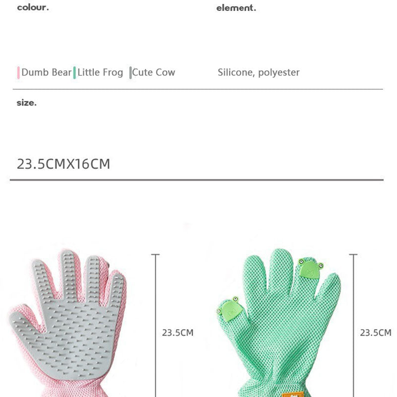 One Glove With Silicone Comb To Comb Floating Hair For Pet canrusupet