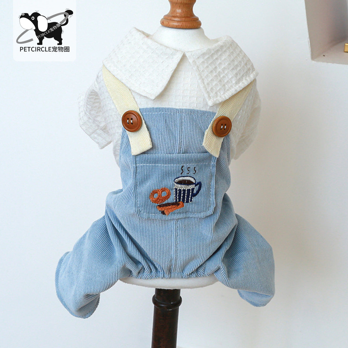 Dog Or Cat Clothes overalls - canrusupet