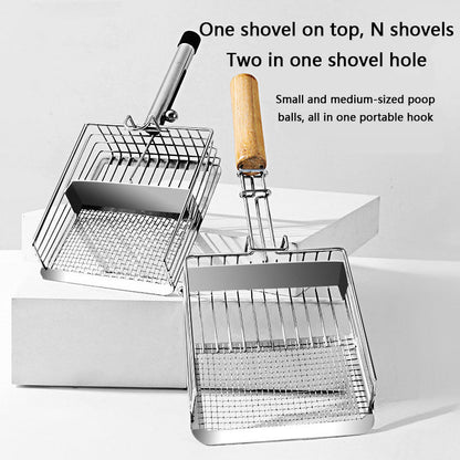 Stainless Steel Cat Litter Scoop - Fine Mesh For Bentonite canrusupet