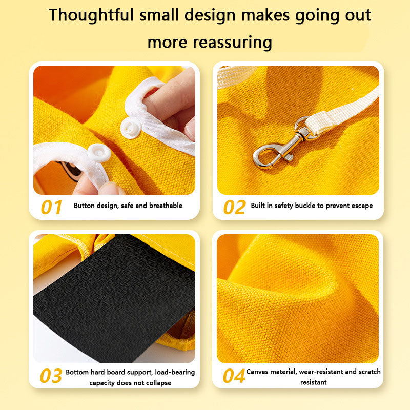 Pet Carrier Bag For Dogs - Breathable Crossbody Mesh Window canrusupet