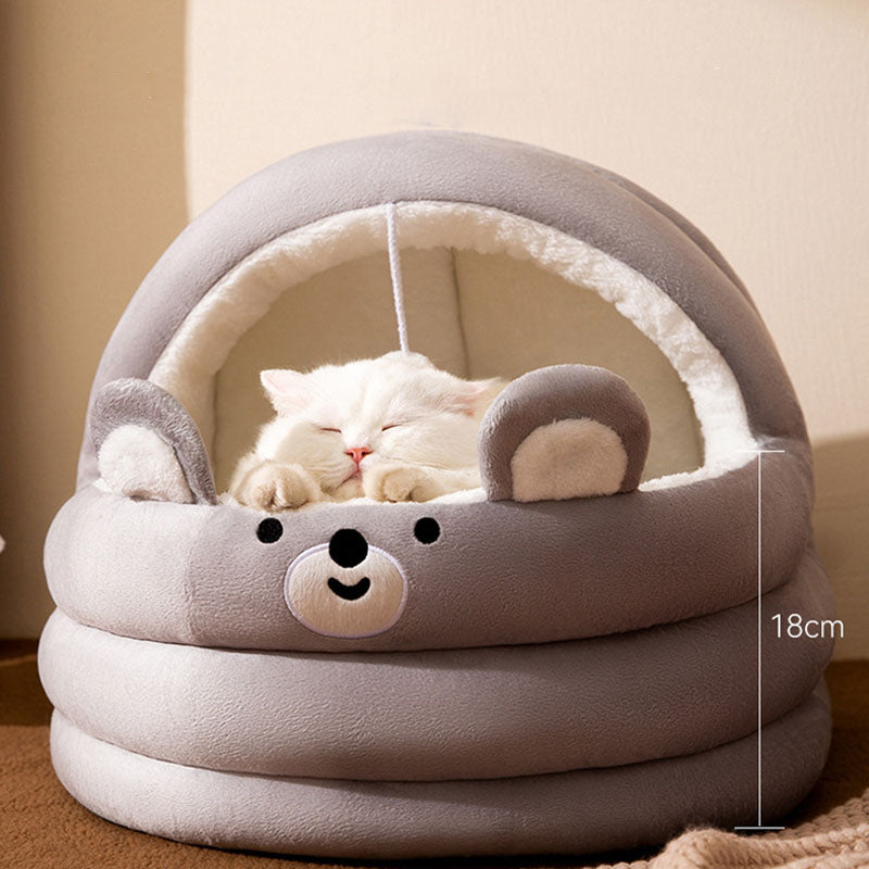 Cradle Style Semi Enclosed Dog Kennel For Small Dogs Cats canrusupet