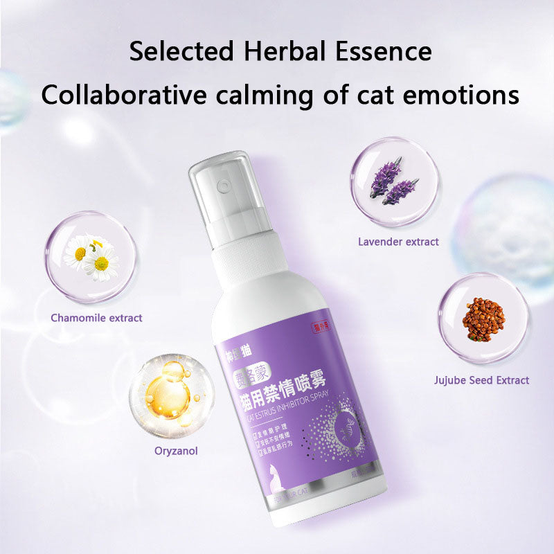 Cat Calming Pheromone Spray - Stop Heat For Female Cats canrusupet