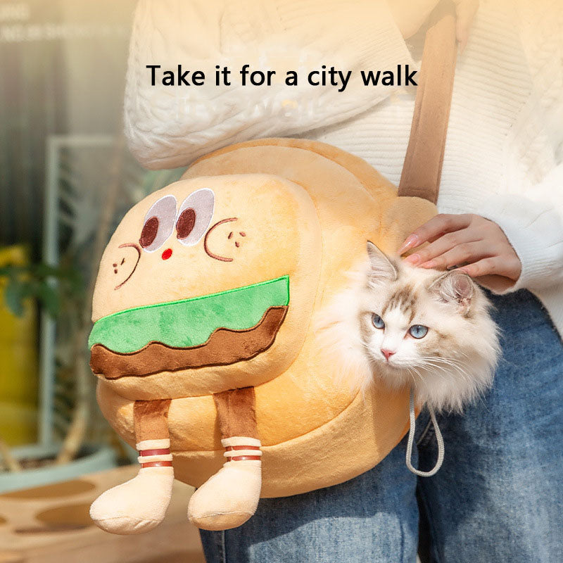 Pet Carrier Bag For Dogs - Cozy Winter Crossbody Backpack canrusupet