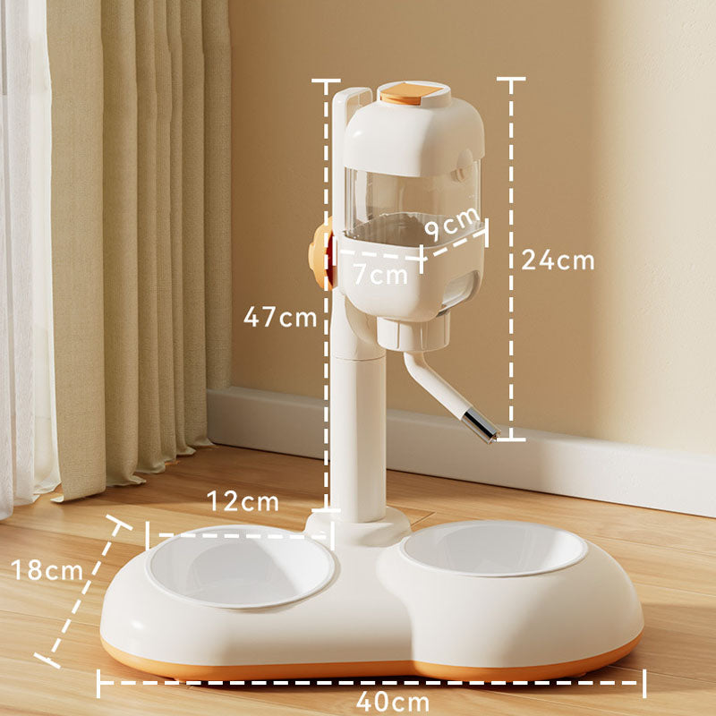 Adjustable Drinking Fountain Cat Bowls For Integrated canrusupet