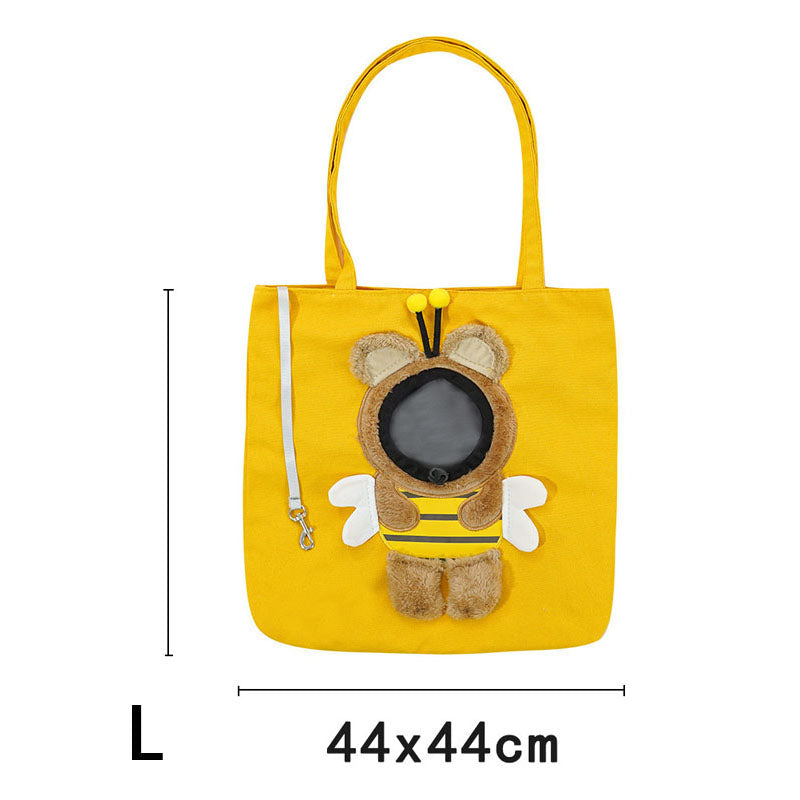 Crossbody With Pet Head Exposed Pet Carrier Bag For Dogs Cats canrusupet