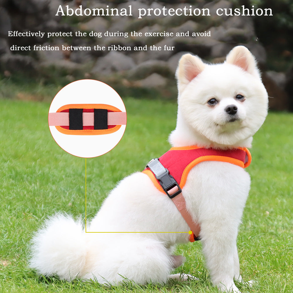 Suede Puppy Breast Harness - canrusupet