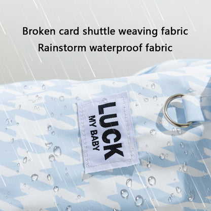 Waterproof Dog Raincoat - Houndstooth Cape For Small Dogs canrusupet