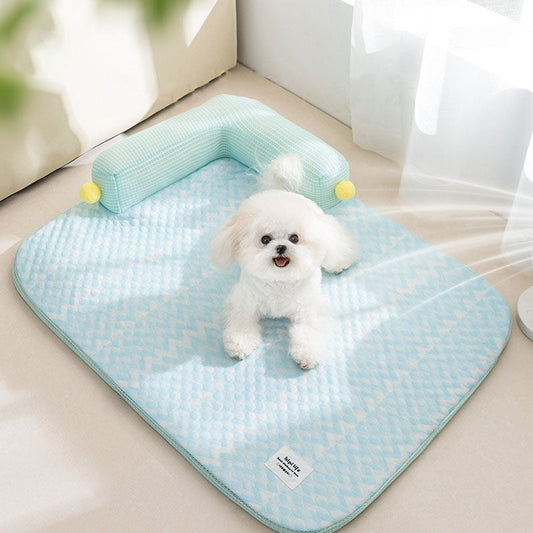 L-type Cool Feeling Sofa Style Dog Kennel For Cats Dogs canrusupet