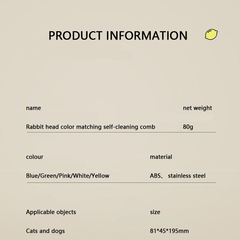 Go Floating Hair Rabbit Style Dog Brush For Cats Dogs canrusupet