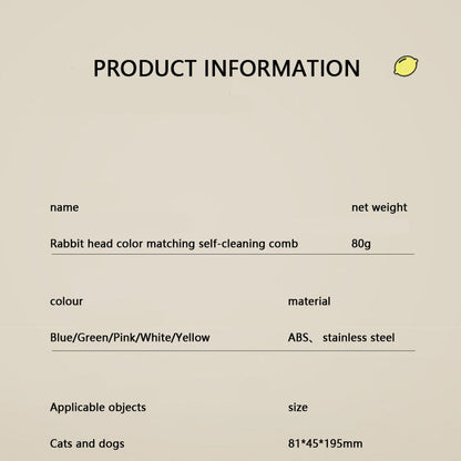 Go Floating Hair Rabbit Style Dog Brush For Cats Dogs canrusupet