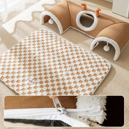 Deer Style Tunnel Design Dog Kennel Cat Nest