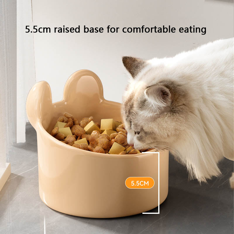 Large Caliber Cute Animal Shapes Ceramics Dog Bowl canrusupet