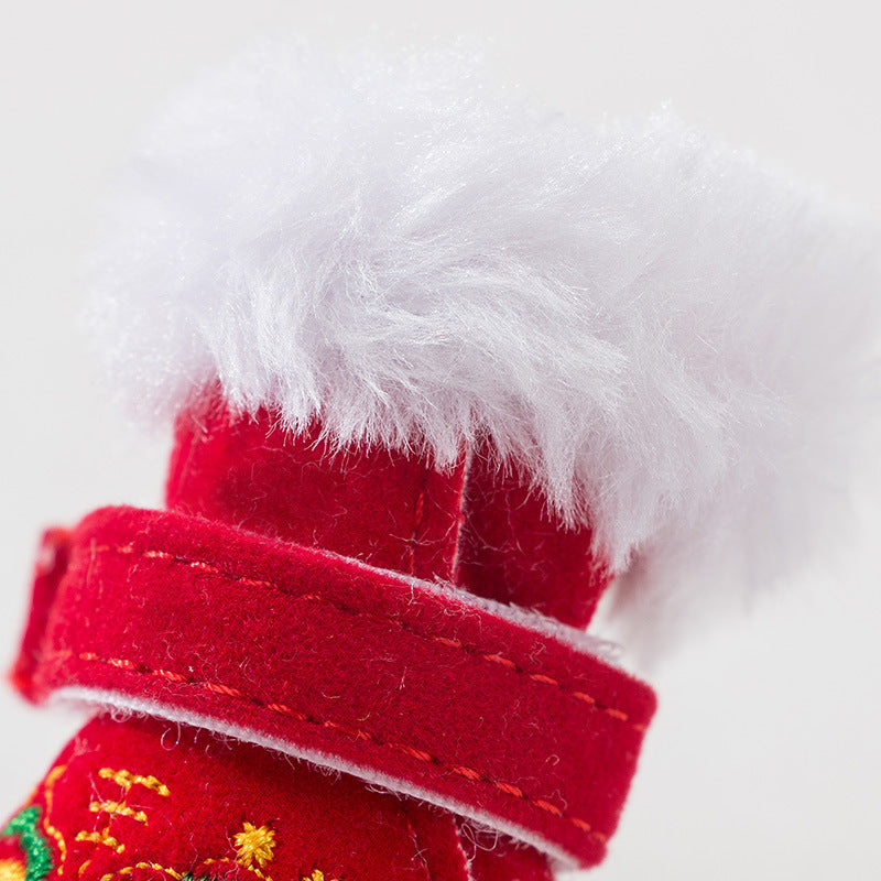 Dog Boots Winter Shoes For Small Dogs - Warm All-Season canrusupet