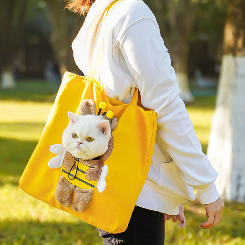 Crossbody With Pet Head Exposed Pet Carrier Bag For Dogs Cats canrusupet