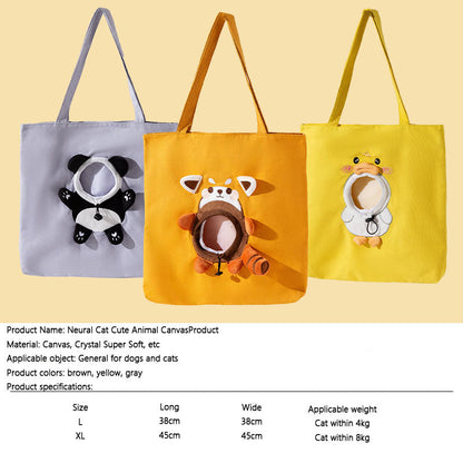 Pet Carrier Bag For Dogs - Crossbody, Peek Window,All-Season canrusupet